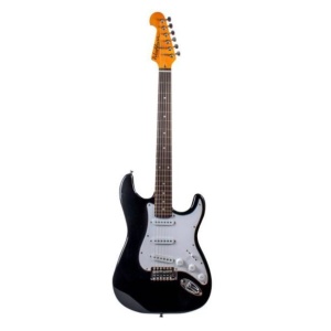 Guitarra eléctrica WS300B, color negro