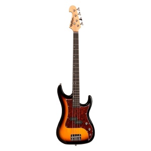 Bajo eléctrico SB1PTS Washburn, color tobacco sunburst
