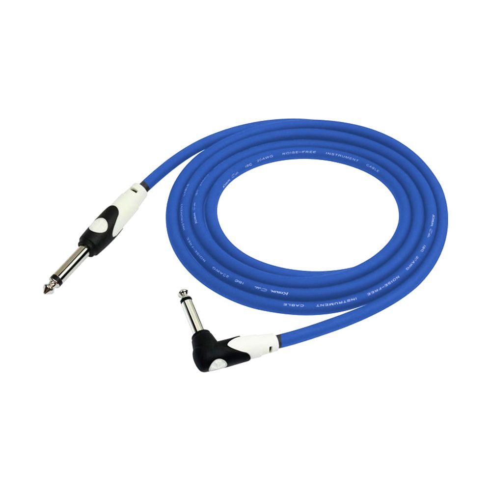 Cable para instrumentos plug, 3 mts, color azul
