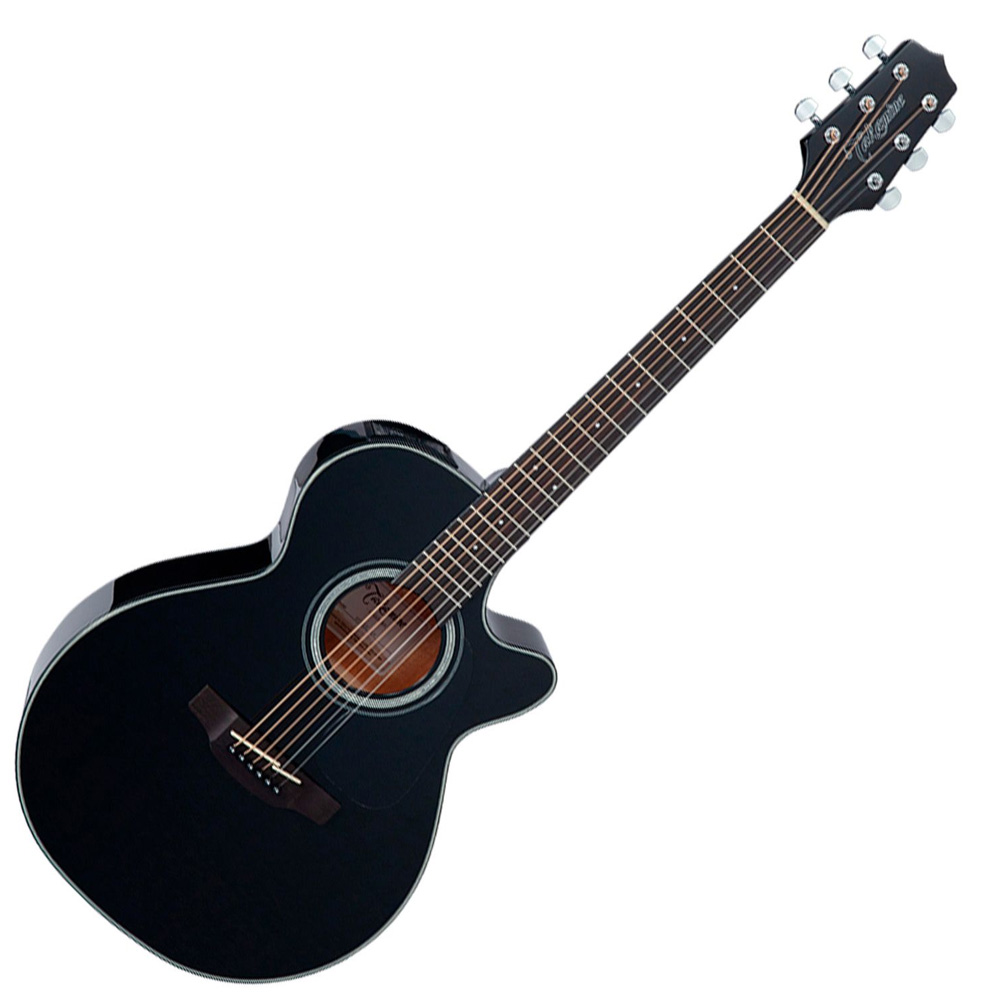 Guitarra electroacústica Takamine GF15CE - color gloss black - preamplificador TP-4T