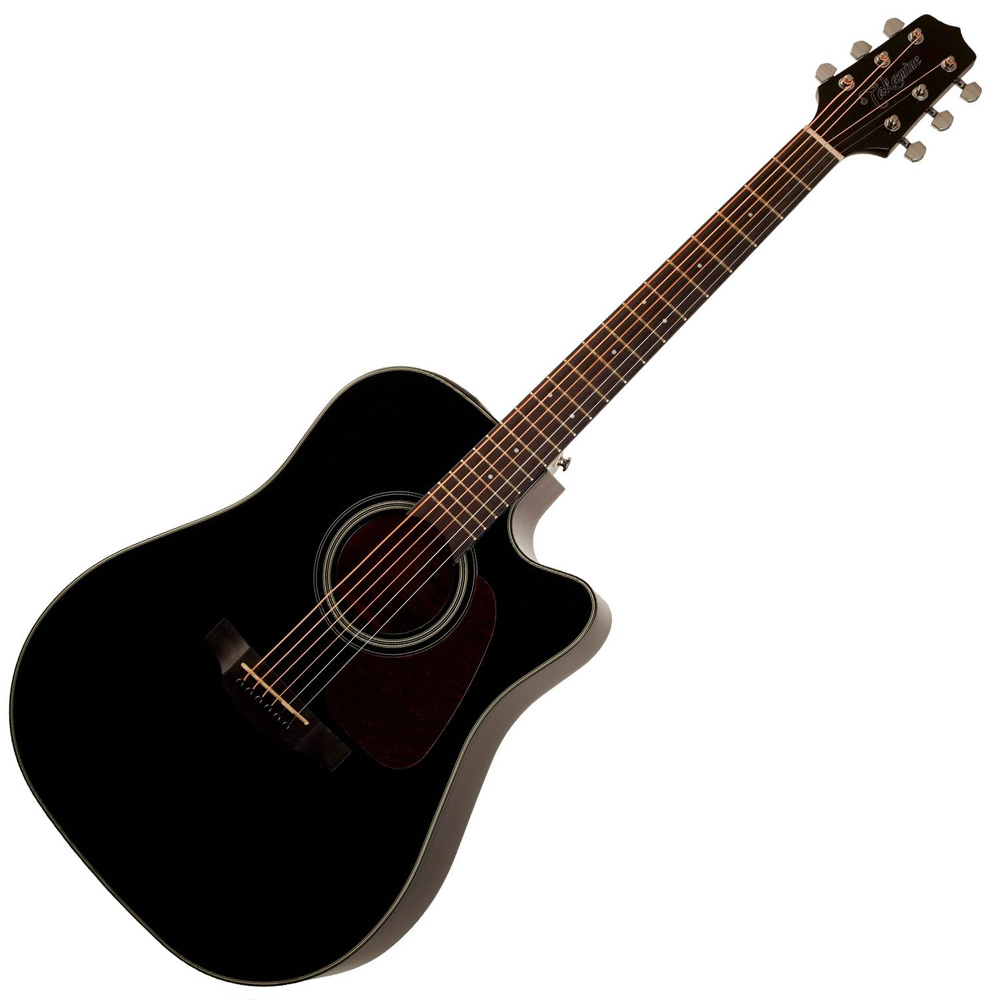 Guitarra electroacústica Takamine GD15CE - folk con cutaway - color negro