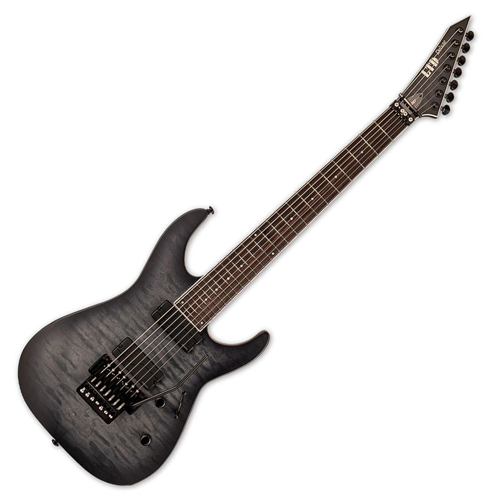 Guitarra eléctrica LTD M-1007 QM - See Thru Black Sunburst Satin