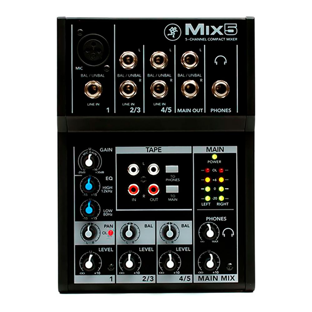 MIxer análogo Mix5, 5 canales