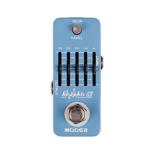 Pedal para guitarra eléctrica GRAPHIC G, ecualizador 5 bandas