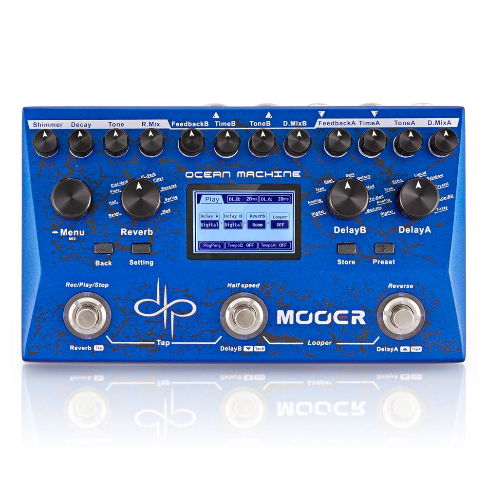 Pedal multiefectos para guitarra OCEAN MACHINE