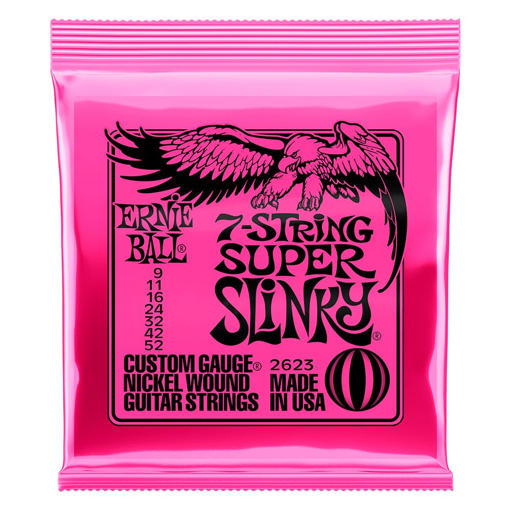 Set de Cuerdas para Guitarra Eléctrica SUPER SLINKY 7-STRINGS, 9-52
