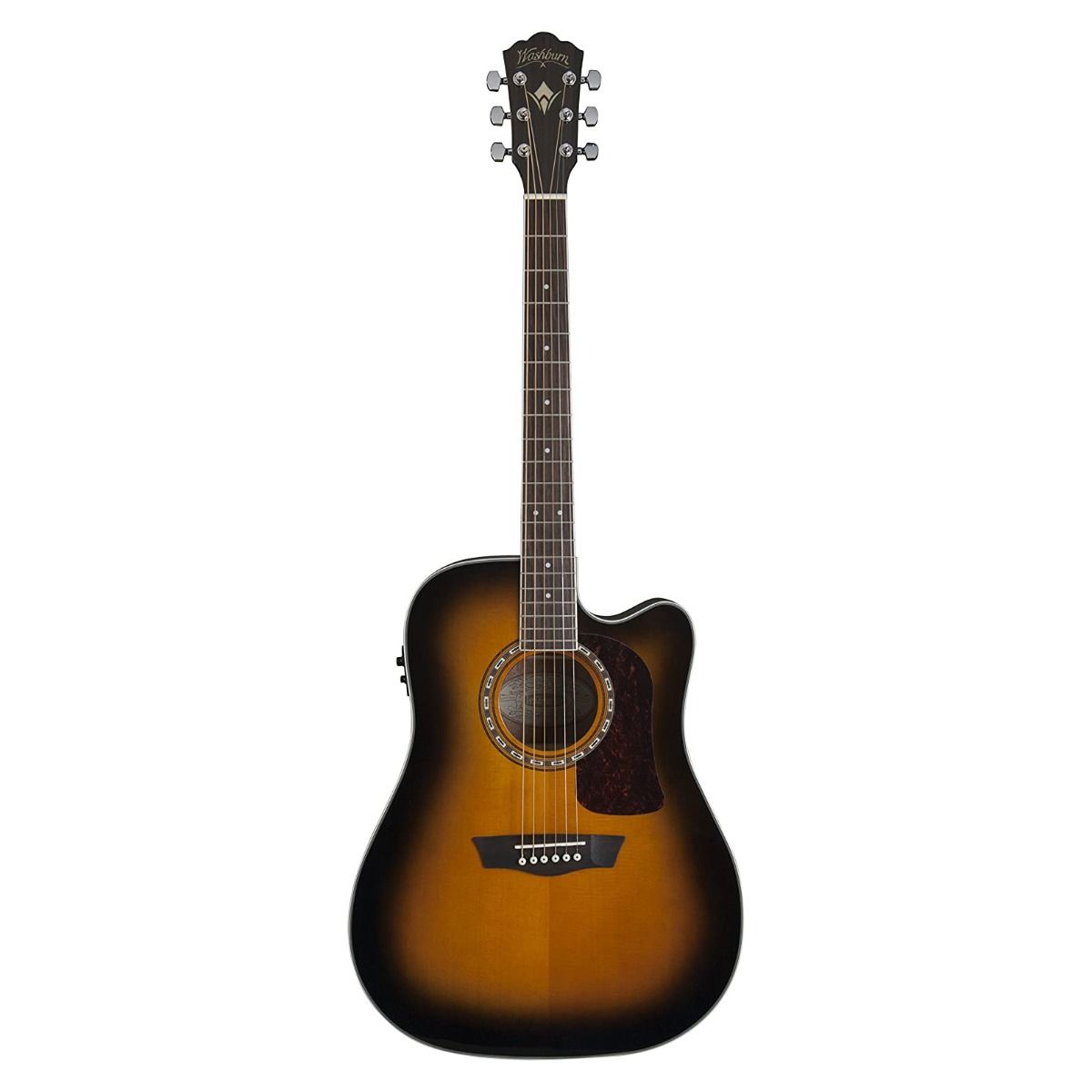 Guitarra Electroacústica HD10SCETB Washburn, Tobacco Sunburst
