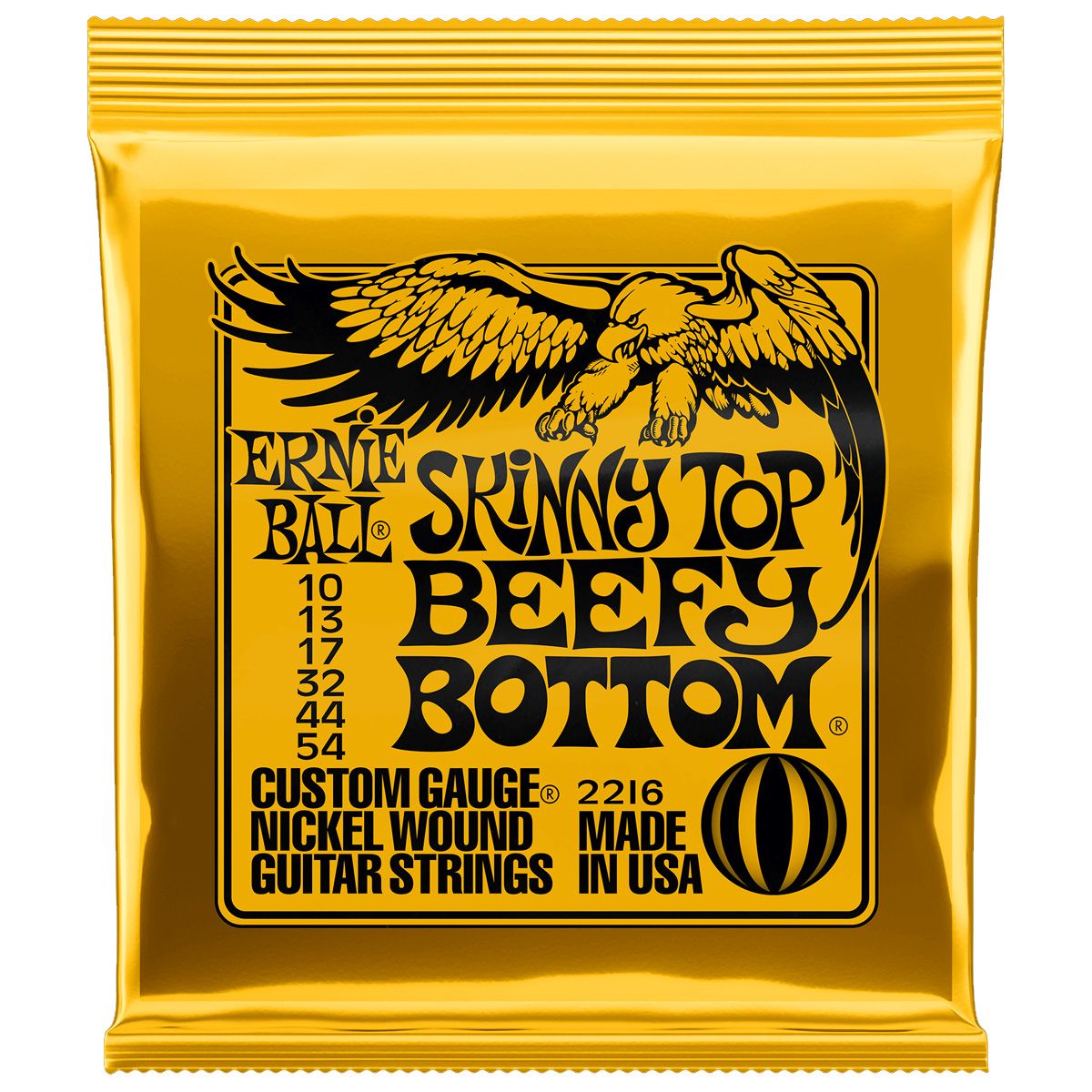 Cuerdas para guitarra eléctrica Skinny Top Beefy Bottom Ernie Ball, 10-54