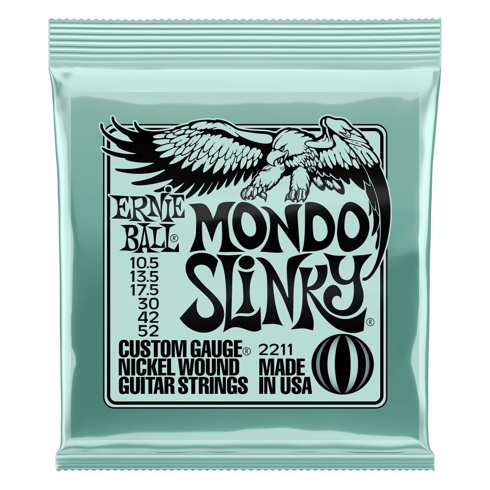 Cuerdas para guitarra eléctrica Mondo Slinky Ernie Ball, 10.5 - 52