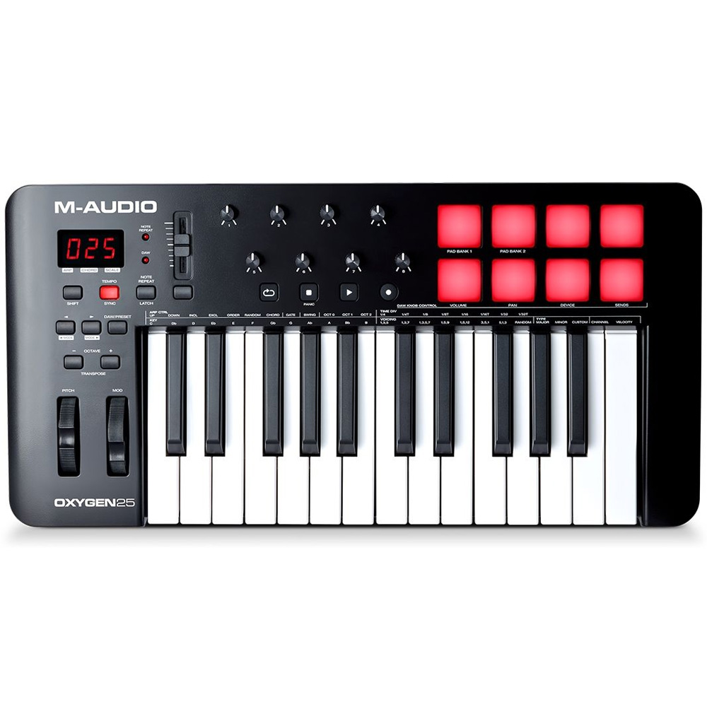 Controlador MIDI Oxygen 25 MKV, 25 teclas