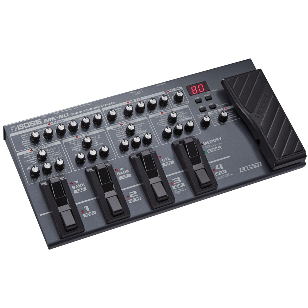 Pedalera multiefecto Boss para guitarra ME80