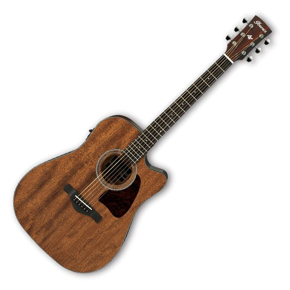 Guitarra electroacústica Ibanez cuerdas de metal AW54CE - color open pore natural