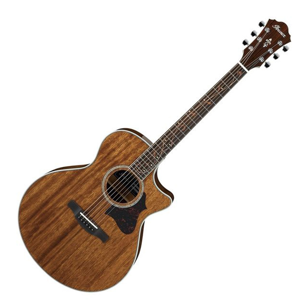 Guitarra electroacústica Ibanez AE245 - color natural high gloss - cuerdas metálicas