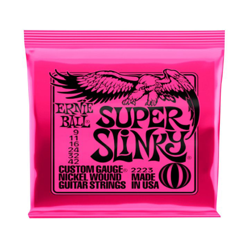 Cuerdas para guitarra eléctrica Super Slinky. 0.09