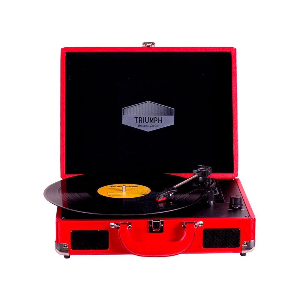 Tornamesa portátil TU01RD color rojo, tipo maleta