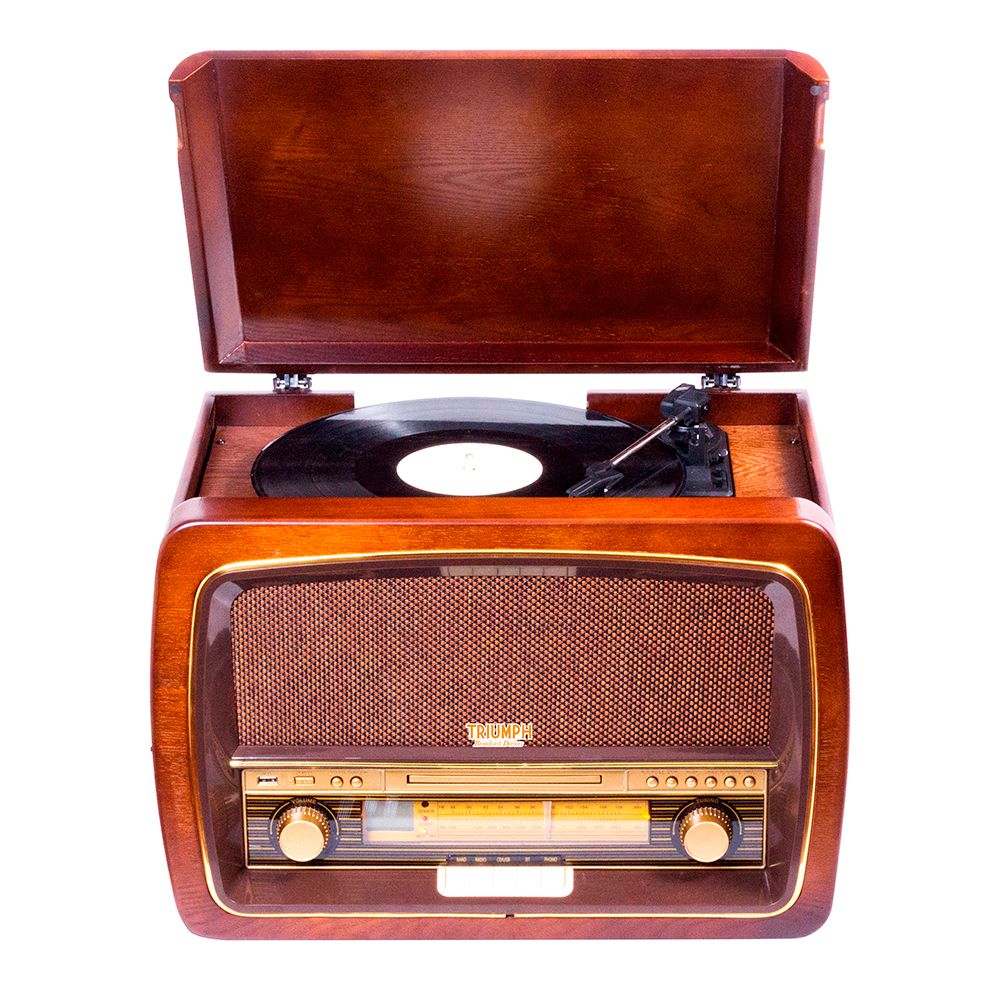 Tornamesa TUASTRO, incorpora Bluetooth, CD, radio y USB