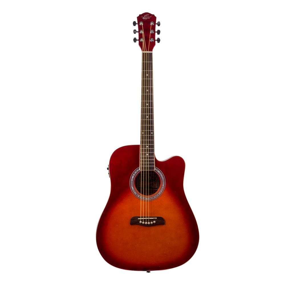 Guitarra electroacústica serie OD 50CERDB, acabado Redburst brillante
