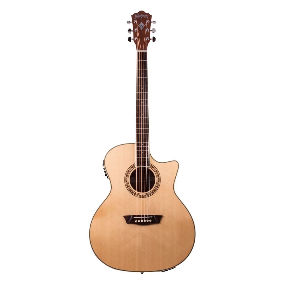 Guitarra electroacústica WG7SCE Washburn, color natural