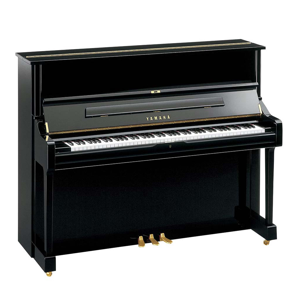 YAMAHA U1 PIANO ACUSTICO VERTICAL CON SILLIN - POLISHED EBONY