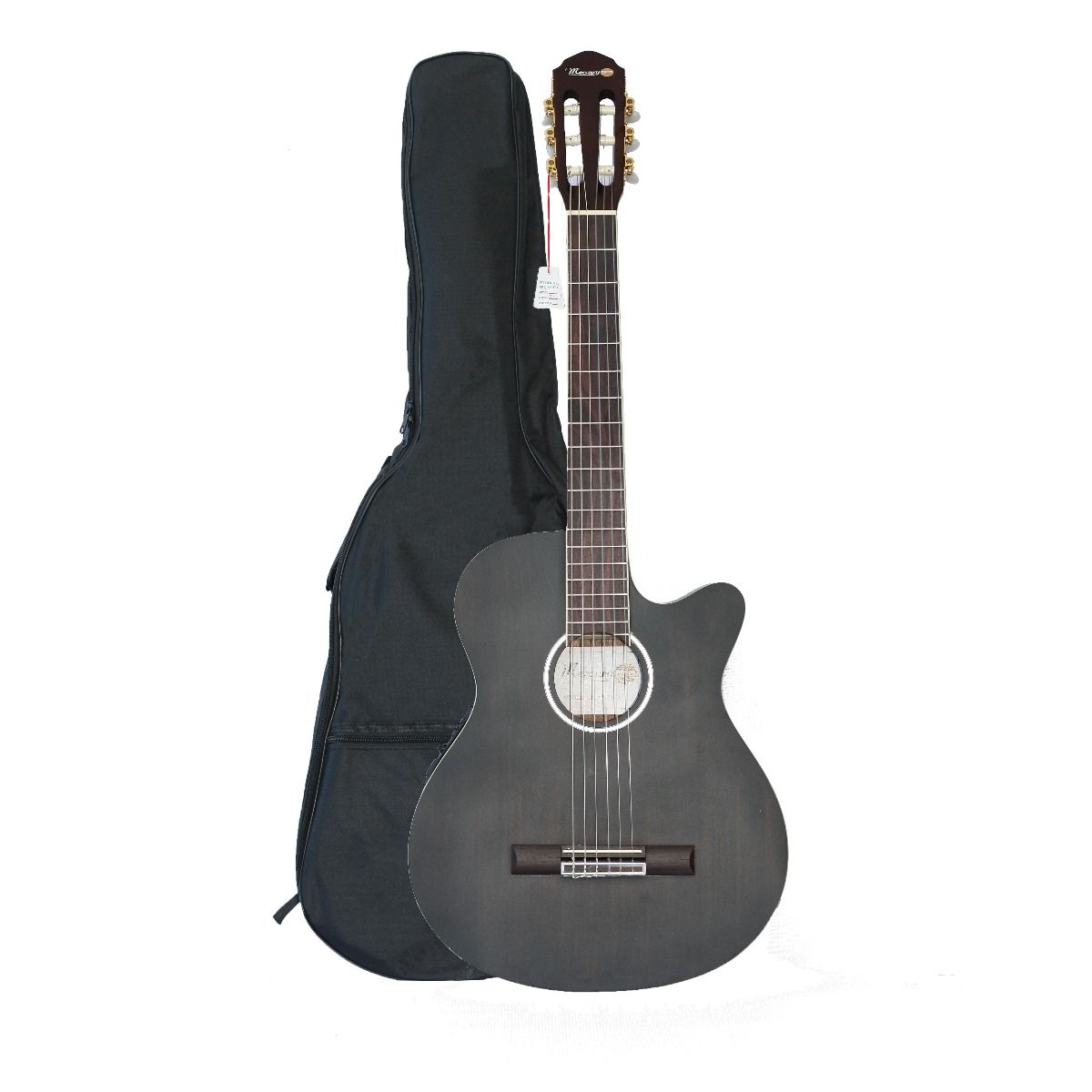 Guitarra electroacústica Mercury MPEA1-BK con cuerdas nylon