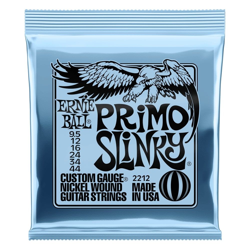 Cuerdas para guitarra eléctrica Primo Slinky Ernie Ball, 9.5-44