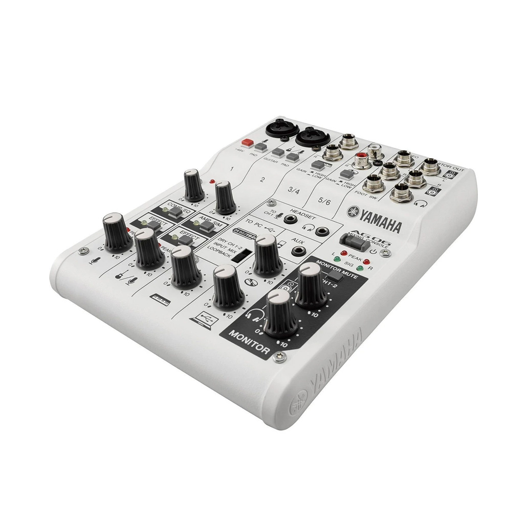 Yamaha AG06 Mixer Interfaz De Audio USB De 6 Canales
