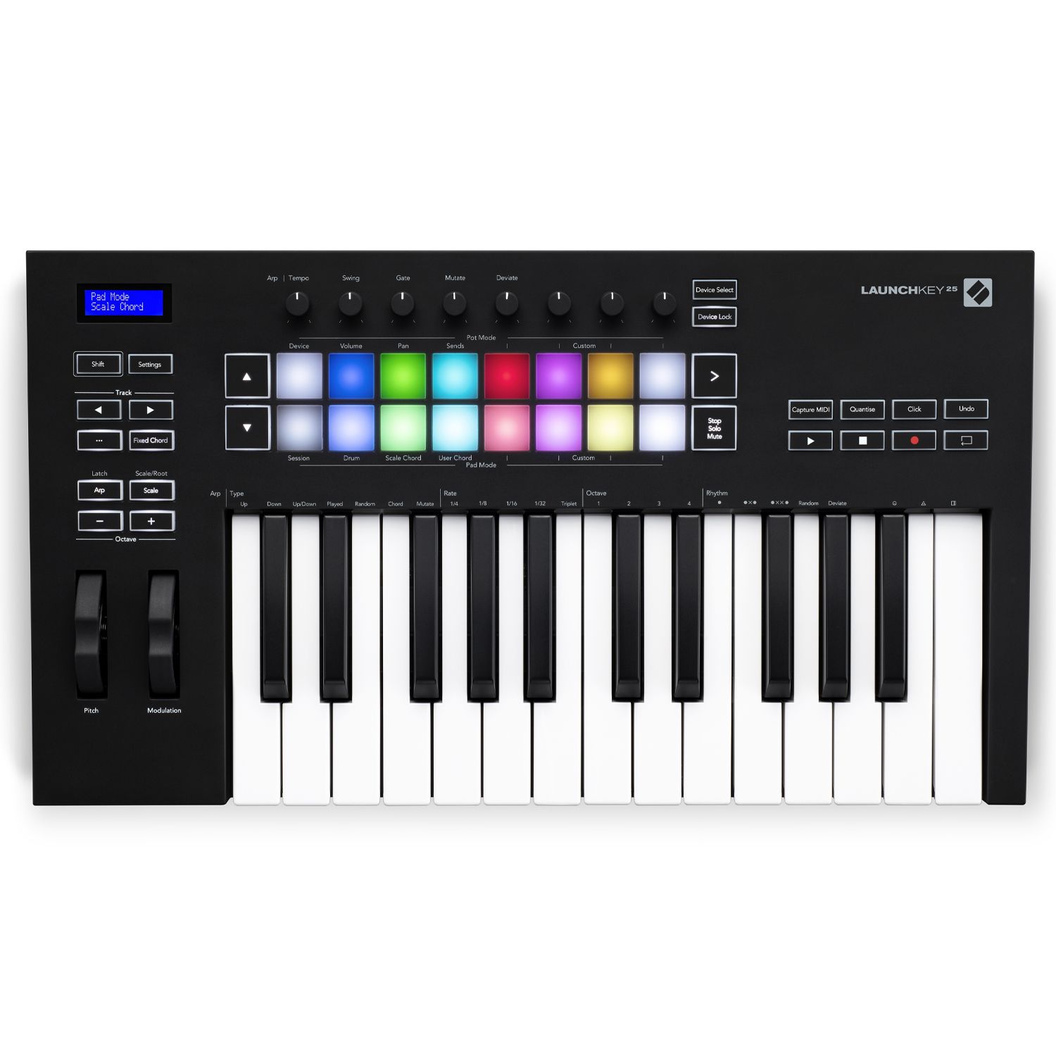 Controlador midi Novation Launchkey 25 MK3