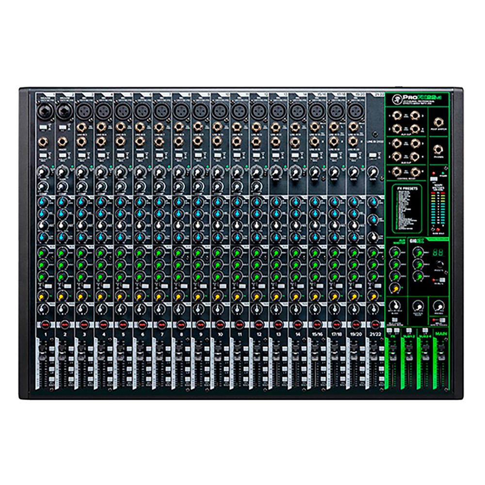 Mixer análogo ProFX22v3, 22 canales, interfaz USB, FX