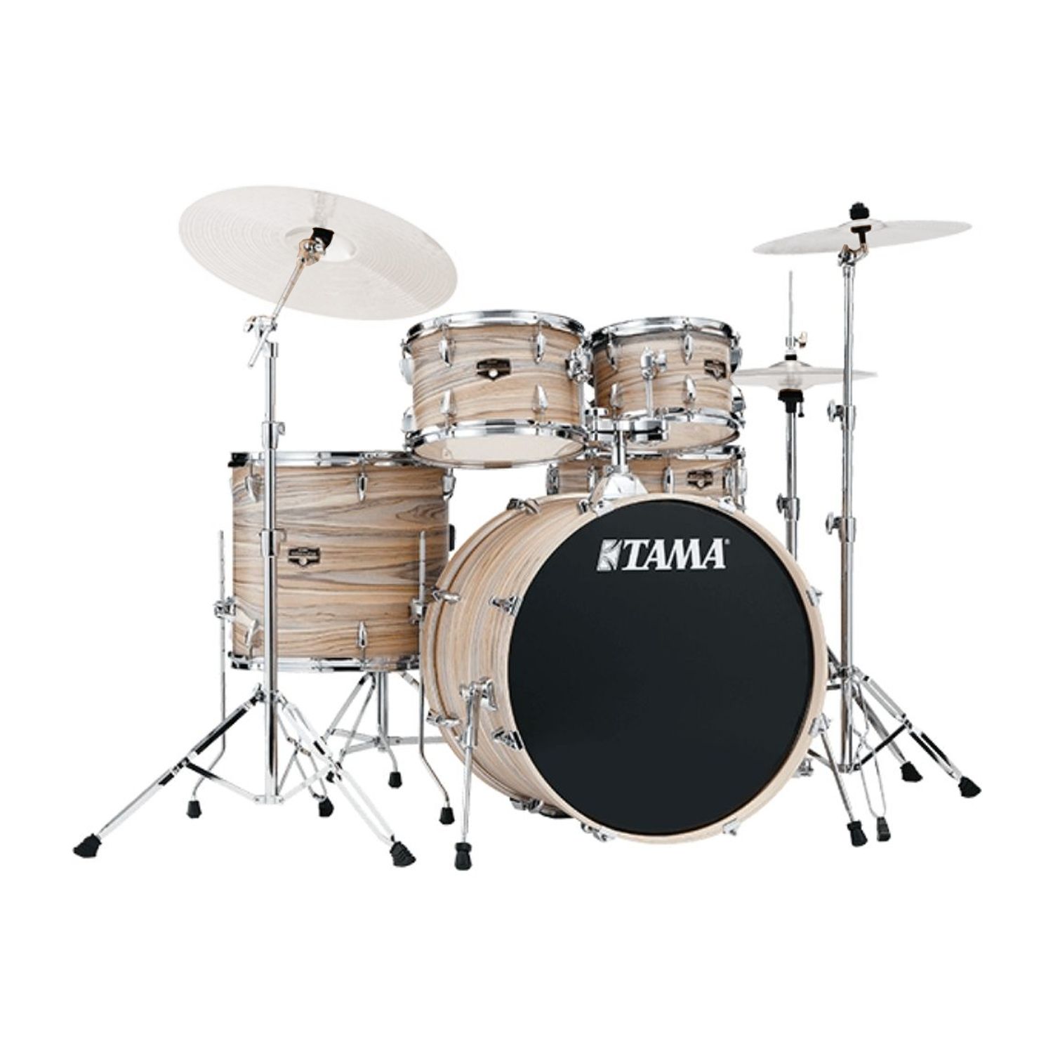 Batería Tama Imperialstar IE50H6W de 5 piezas color Natural Zebrawood Wrap