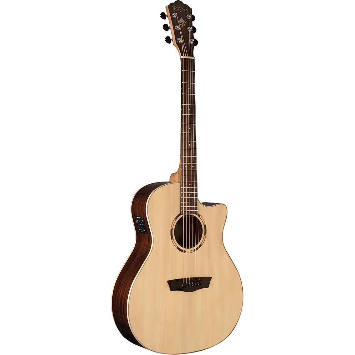 Washburn Woodline Series WLO20SCE - E/A, Color Natural