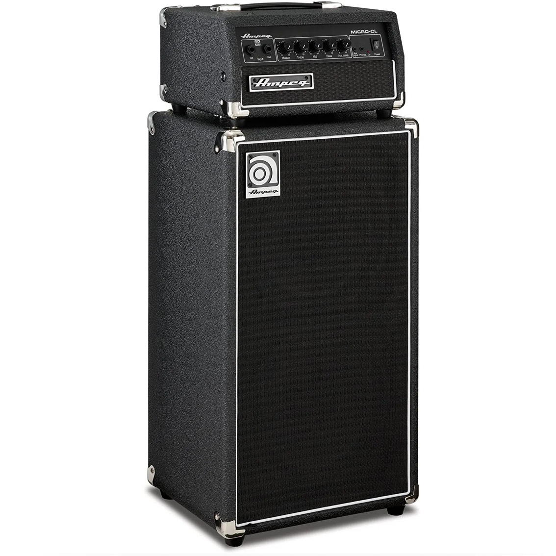 Gabinete de bajo + cabezal Ampeg Micro-CL Stack