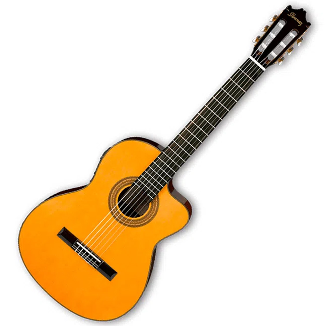 Guitarra electroacústica Ibanez GA6CE - color amber high gloss (AM)