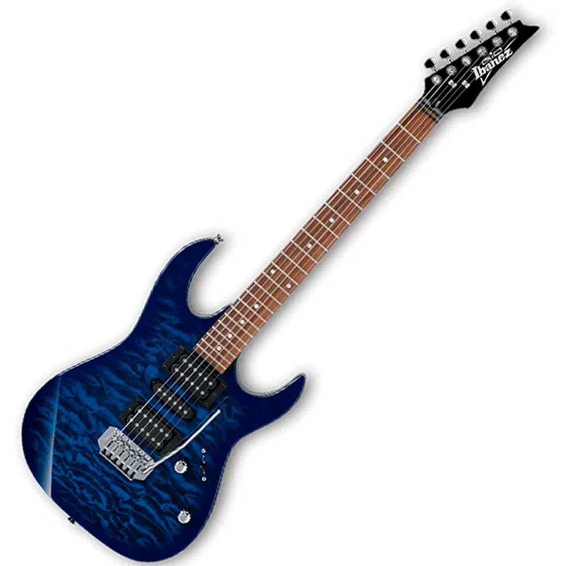 Guitarra eléctrica Ibanez GRX70QA - Transparent Blue Burst